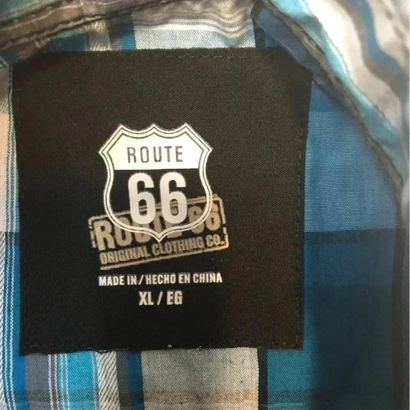 Route 66 Mens XL Button Front Shirt - Picture 8 of 9